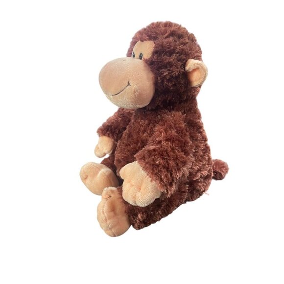Aurora Brown Plush Monkey Chimp Sitting‎ Stuffed Animal Toy 10 inches - Picture 2 of 9